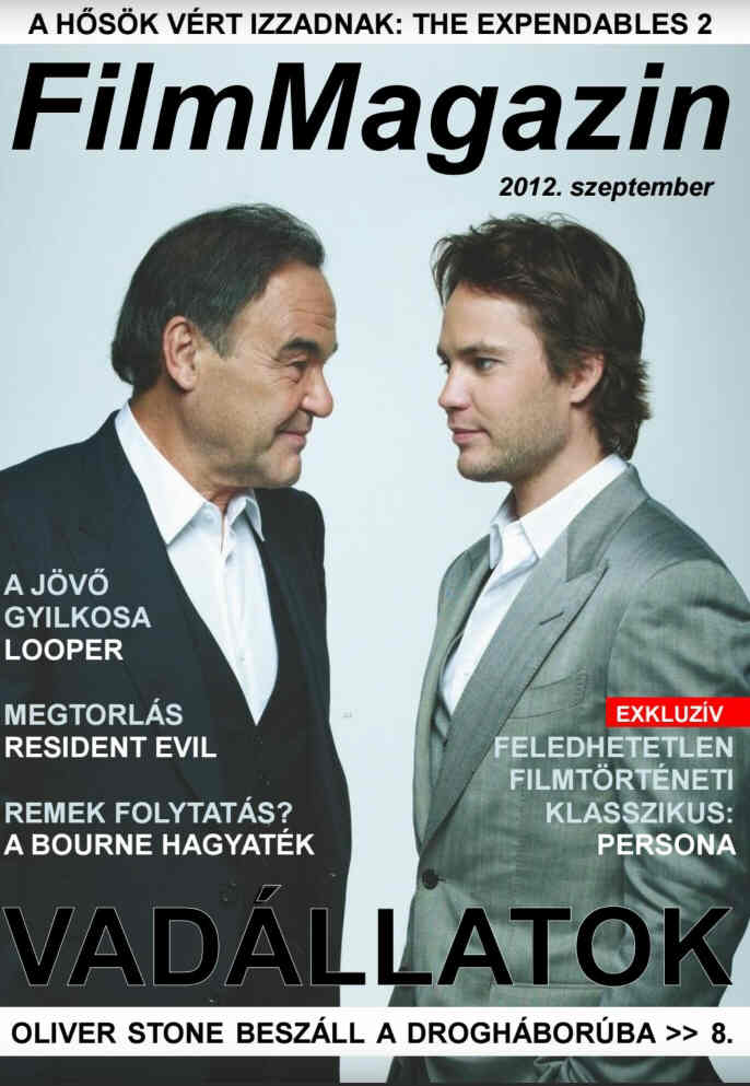 FILM MAGAZIN (Hu) magazine side cover  September 2012