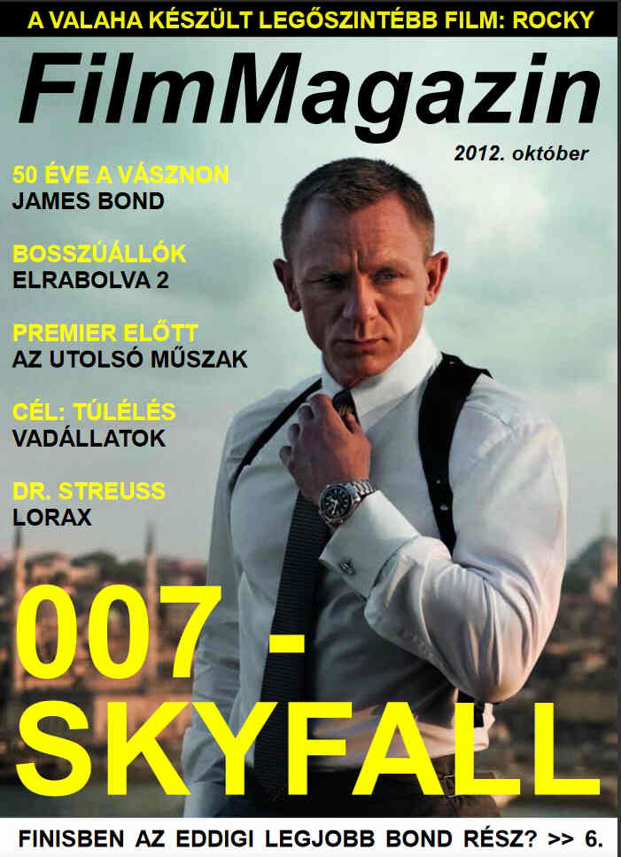 FILM MAGAZIN (Hu) magazine side cover  October 2012