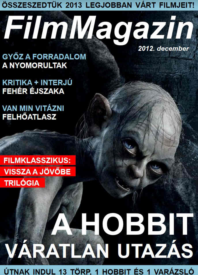 FILM MAGAZIN (Hu) magazine side cover  December 2012