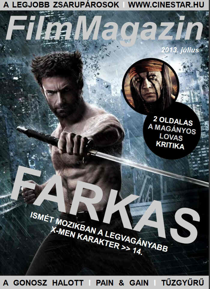 FILM MAGAZIN (Hu) magazine side cover  July 2013