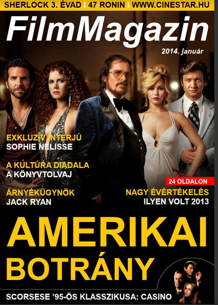 FILM MAGAZIN (Hu) magazine side cover  January 2014