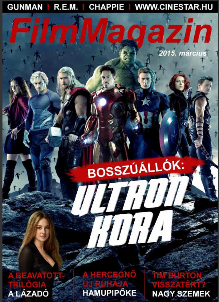 FILM MAGAZIN (Hu) magazine side cover  March 2015