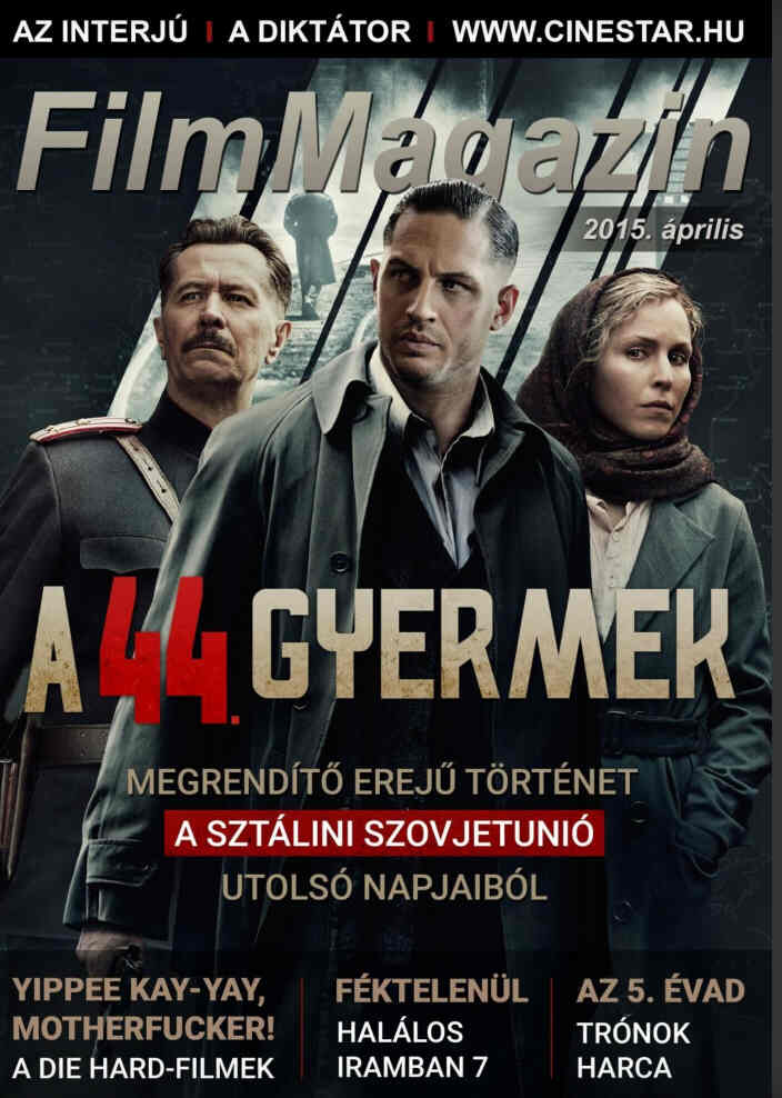 FILM MAGAZIN (Hu) magazine side cover  April 2015