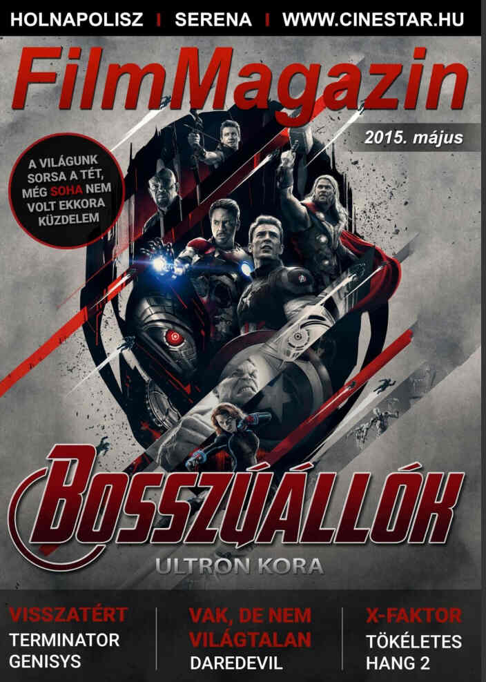 FILM MAGAZIN (Hu) magazine side cover  May 2015