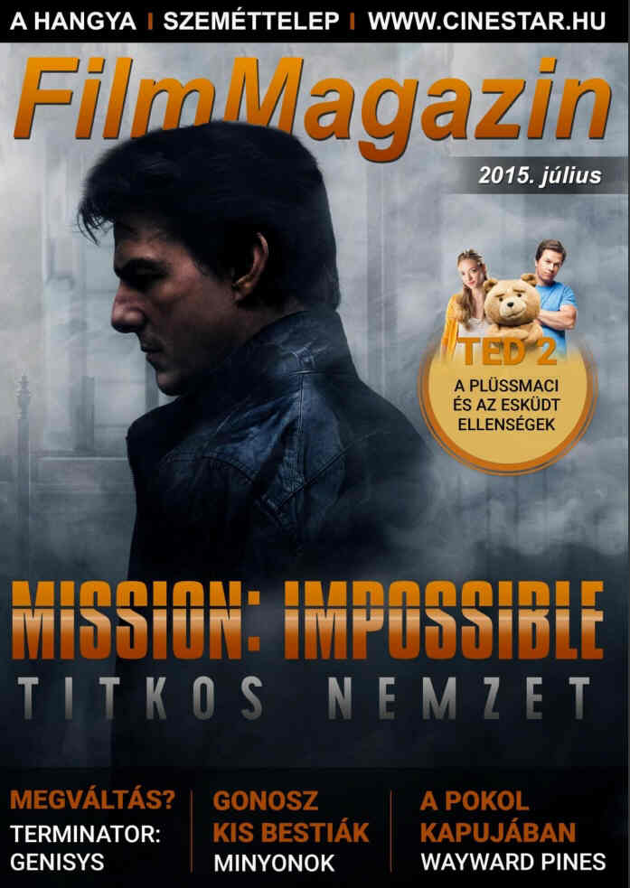 FILM MAGAZIN (Hu) magazine side cover  July 2015