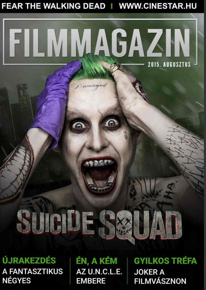 FILM MAGAZIN (Hu) magazine side cover  August 2015