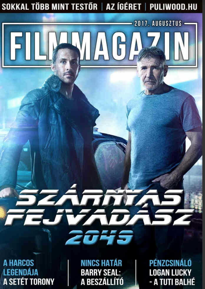FILM MAGAZIN (Hu) magazine side cover  August 2017
