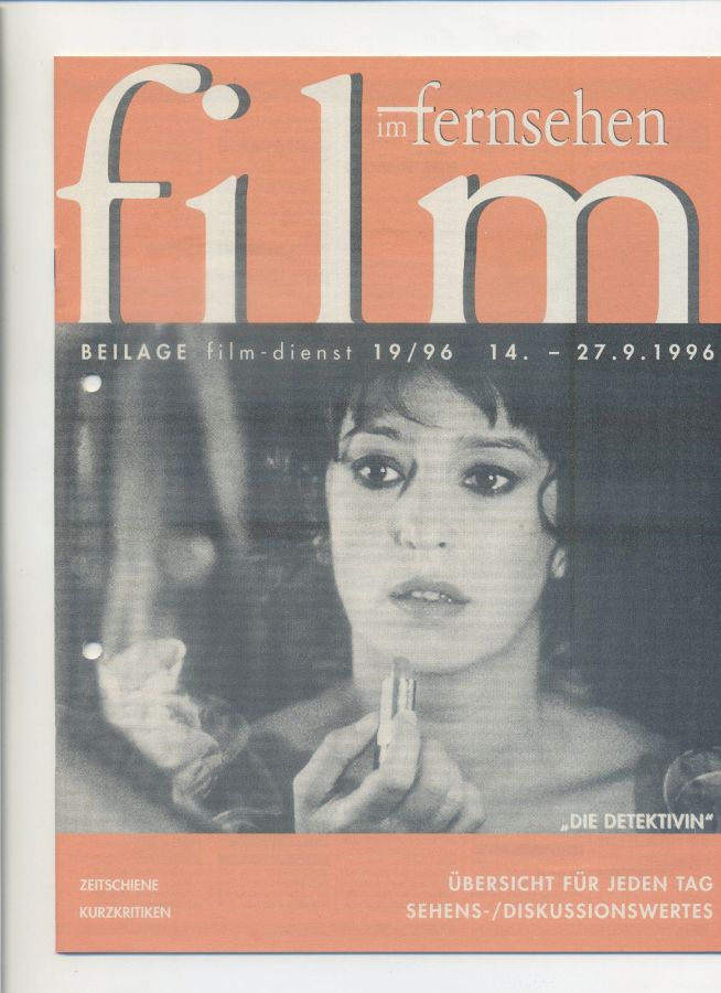 FILM IM FERNSEHEN magazine side cover Issue 19 14 September 1996