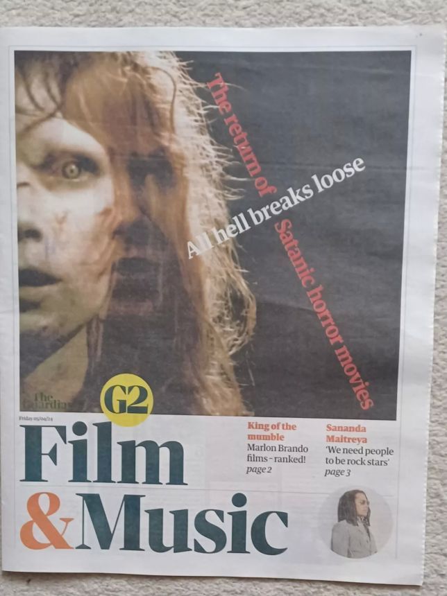 FILM AND MUSIC UK magazine side cover 5 April 2024