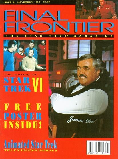 FINAL FRONTIER magazine side cover Issue 5 November 1992