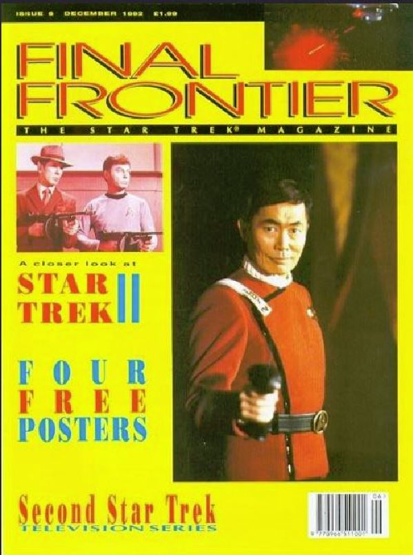 FINAL FRONTIER magazine side cover Issue 6 December 1992