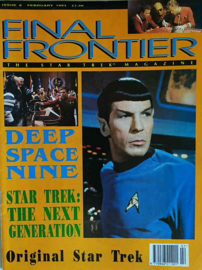 FINAL FRONTIER magazine side cover Issue 8 February 1993