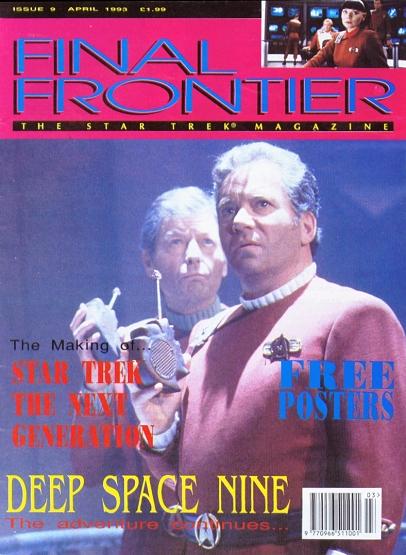 FINAL FRONTIER magazine side cover Issue 9 April 1993