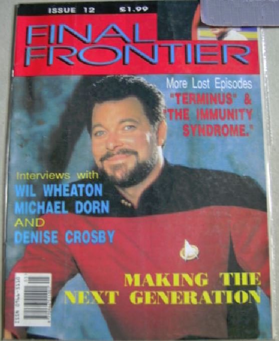 FINAL FRONTIER magazine side cover Issue 12 June 1993