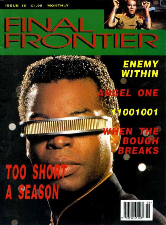 FINAL FRONTIER magazine side cover Issue 15  1993