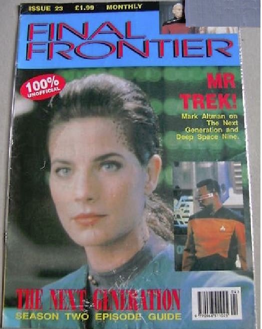FINAL FRONTIER magazine side cover Issue 23 May 1994