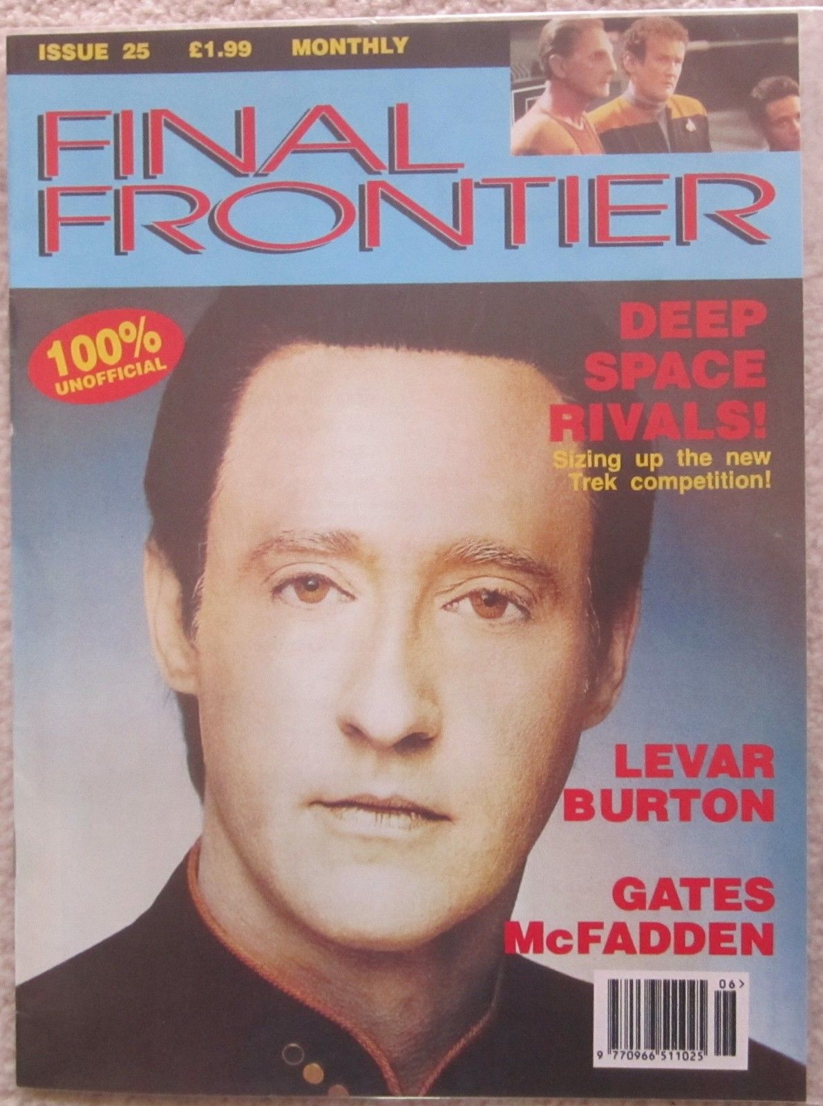 FINAL FRONTIER magazine side cover Issue 25 July 1994