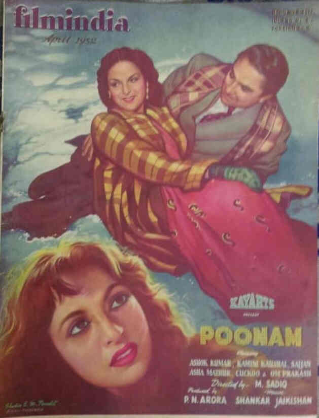 FILMINDIA magazine side cover  April 1952