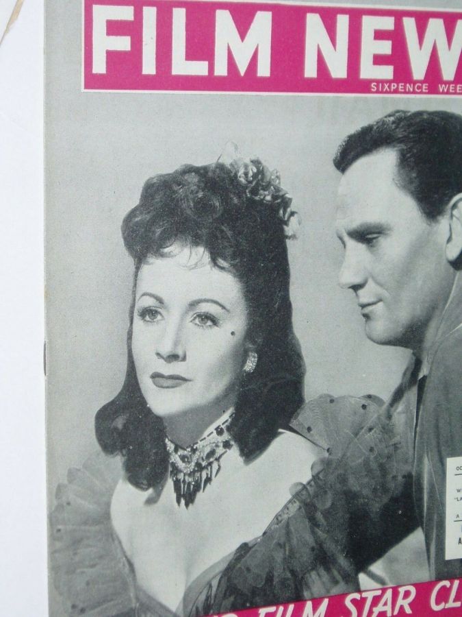 WEEKLY FILM NEWS/FILM NEWS magazine side cover 3 October 1953