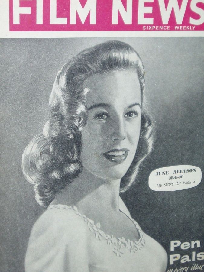WEEKLY FILM NEWS/FILM NEWS magazine side cover 5 December 1953