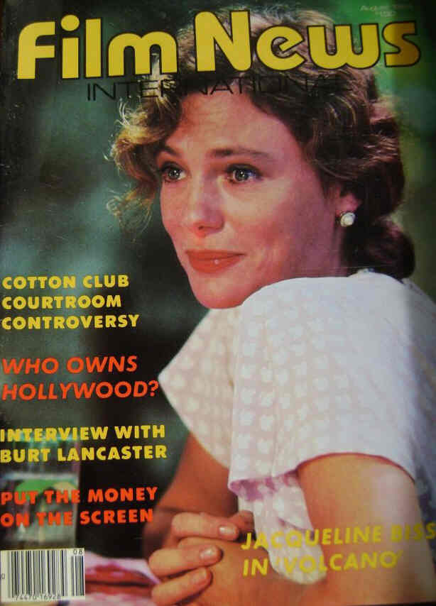 FILM NEWS INTERNATIONAL magazine side cover August 1984