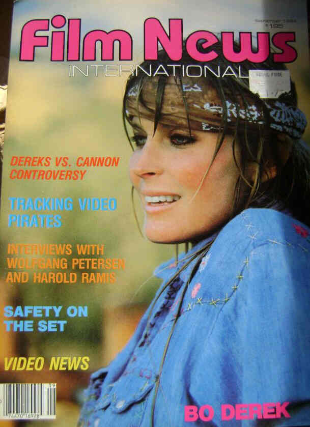 FILM NEWS INTERNATIONAL magazine side cover September 1984