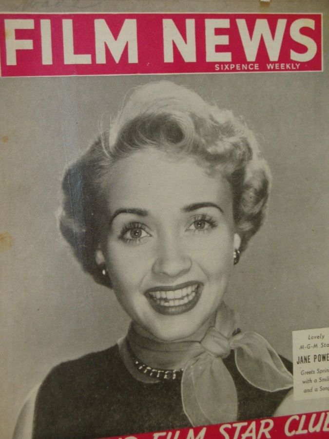 WEEKLY FILM NEWS/FILM NEWS magazine side cover  Vol 20 # 14 4 April 1953