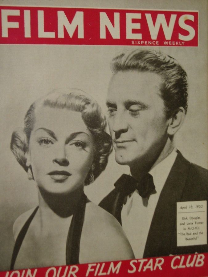 WEEKLY FILM NEWS/FILM NEWS magazine side cover  Vol 20 # 16 18 April 1953