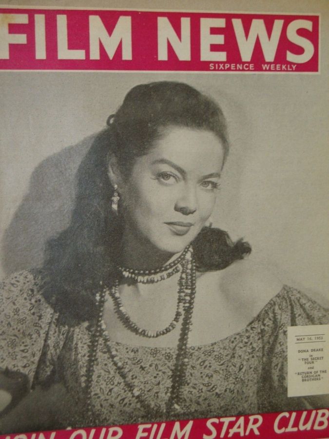 WEEKLY FILM NEWS/FILM NEWS magazine side cover  Vol 20 # 20 16 May 1953