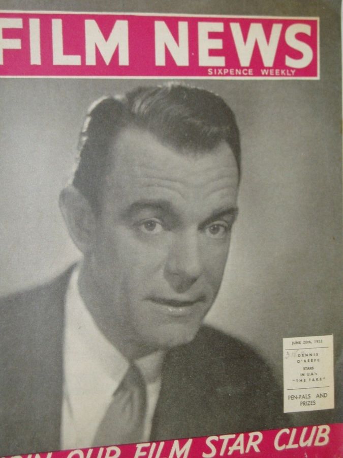 WEEKLY FILM NEWS/FILM NEWS magazine side cover  Vol 20 # 25 20 June 1953