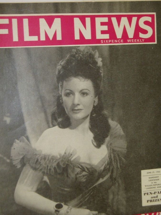WEEKLY FILM NEWS/FILM NEWS magazine side cover  Vol 20 # 26 27 June 1953