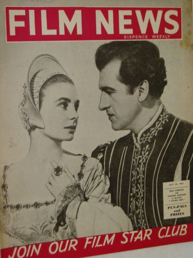 WEEKLY FILM NEWS/FILM NEWS magazine side cover 25 July 1953
