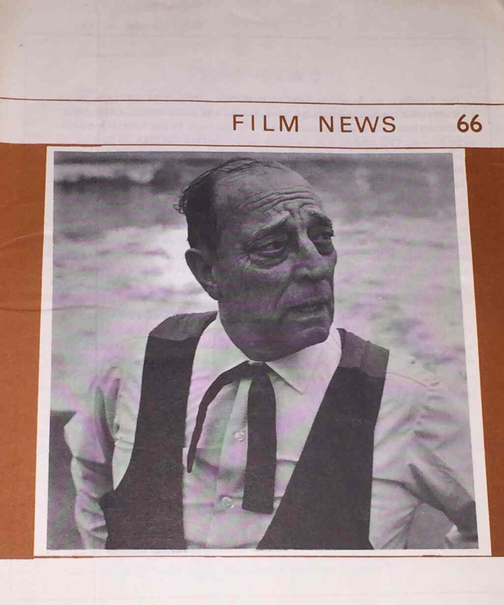 FILM NEWS BFOFS magazine side cover Issue 66 Summer 1967