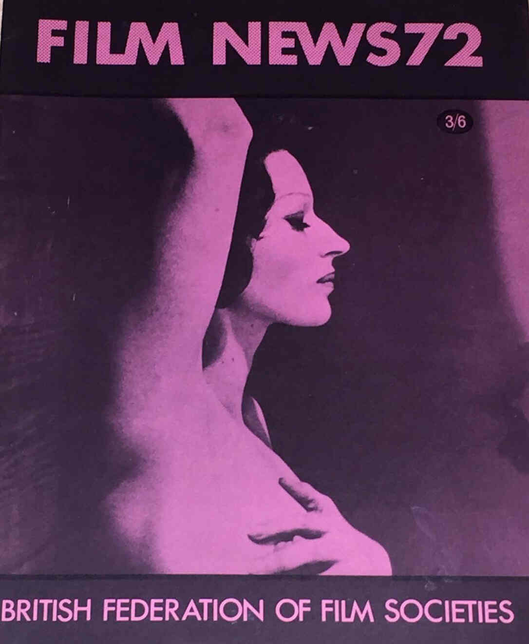 FILM NEWS BFOFS magazine side cover Issue 72 Spring 1970