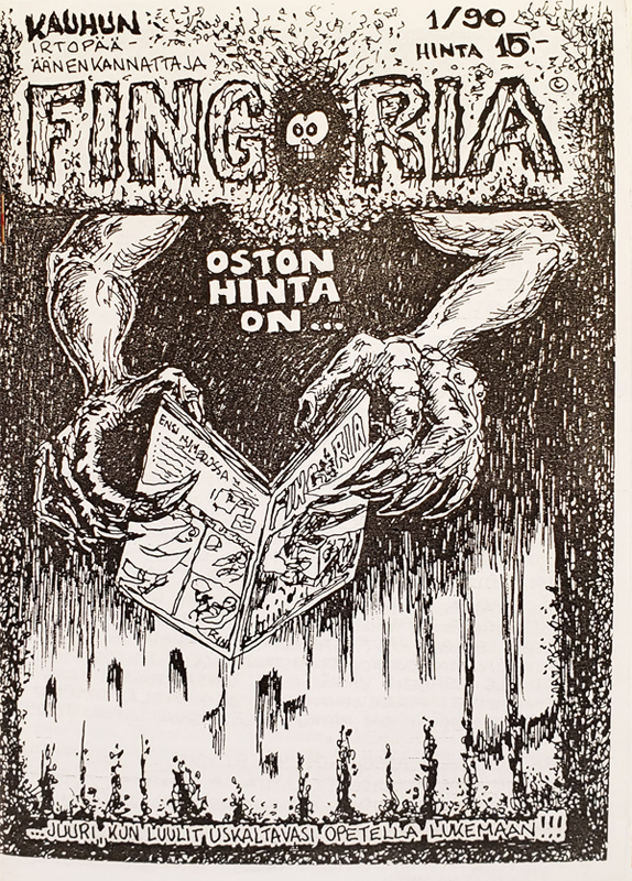 FINGORIA magazine side cover Issue 1?  January 1990