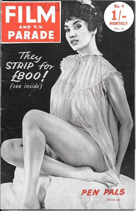 FILM AND TV PARADE (UK) magazine side cover Issue v10n9   1956