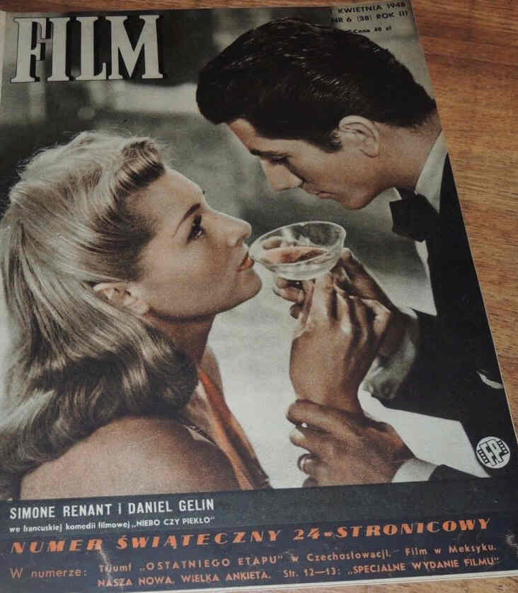 FILM (Po) magazine side cover Issue 38  Vol 3 # 6 1 April 1948