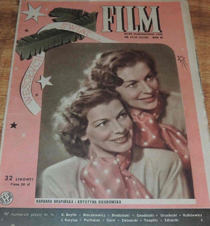 FILM (Po) magazine side cover Issue 55/56  Vol 3 No 23/24 25 December 1948