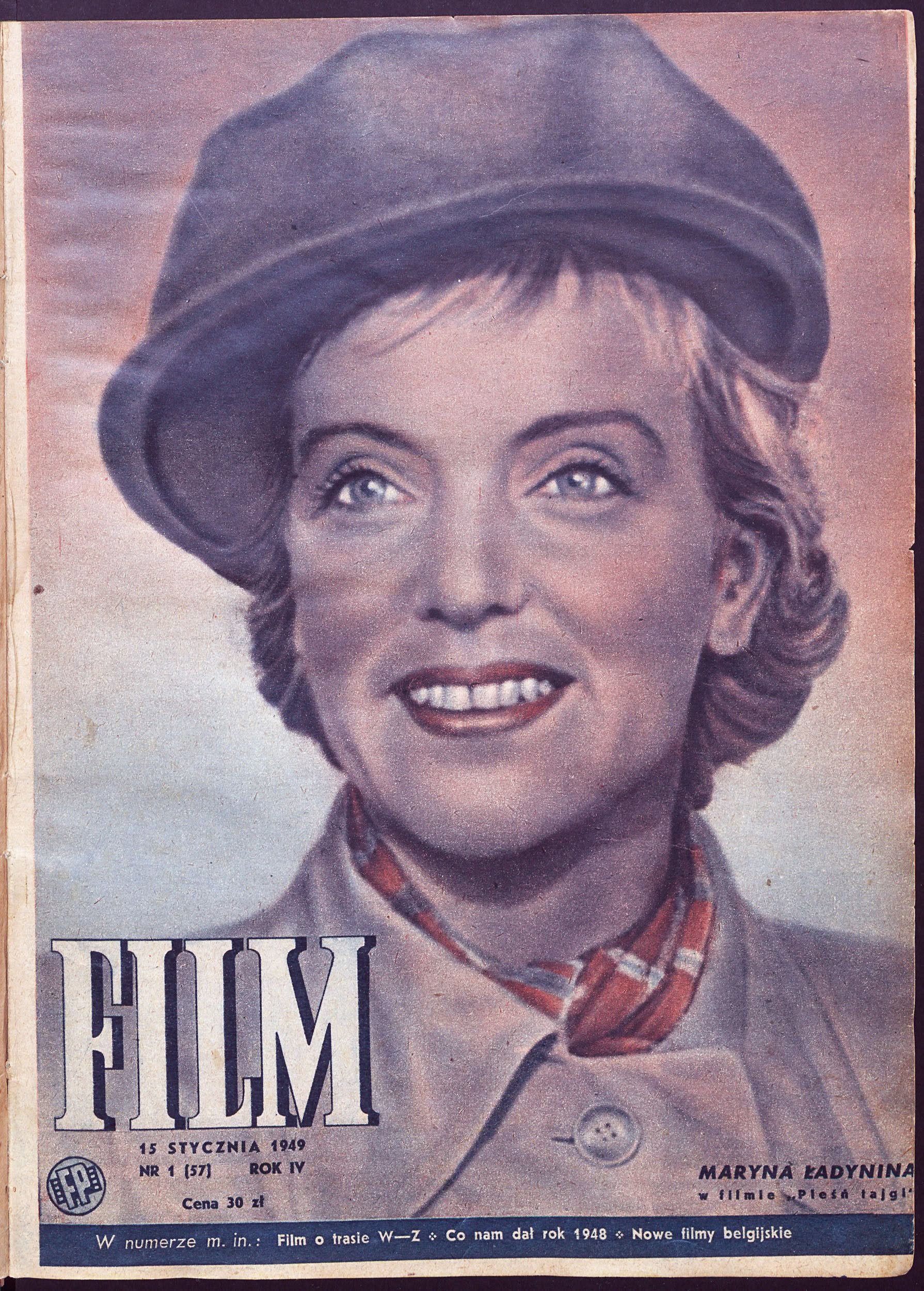 FILM (Po) magazine side cover Issue 1 15 January 1949