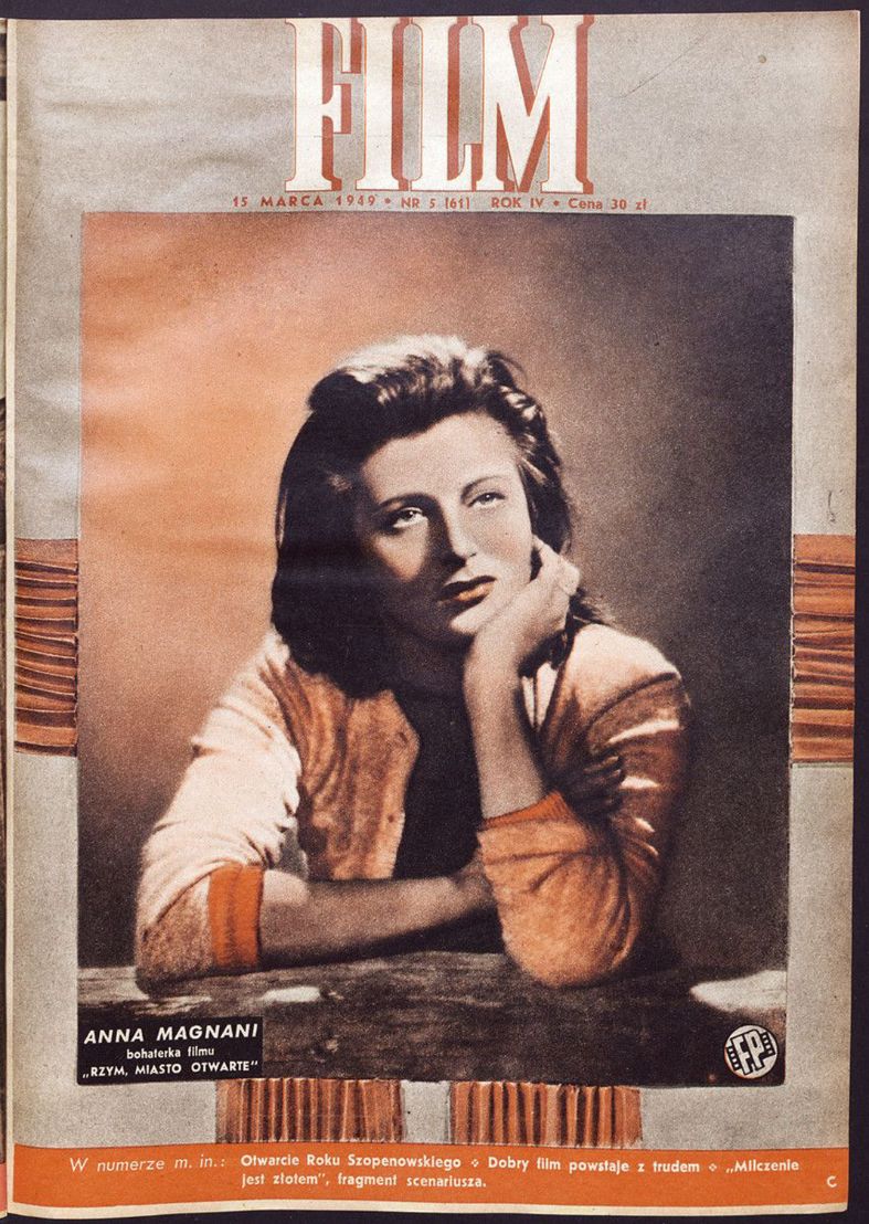 FILM (Po) magazine side cover Issue 5 15 March 1949
