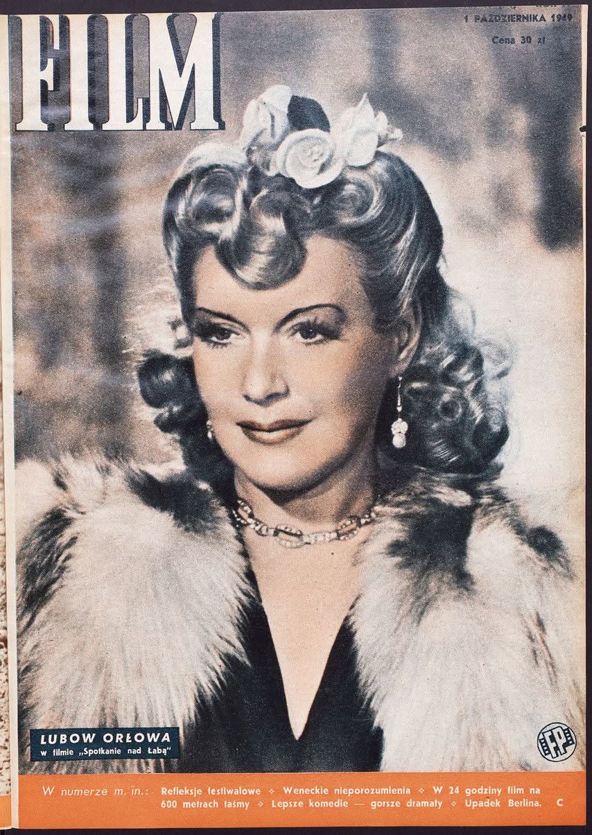 FILM (Po) magazine side cover Issue 18 1 October 1949