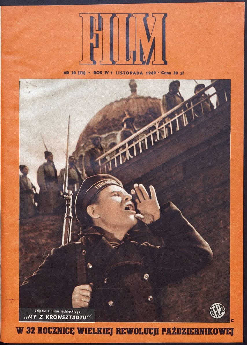 FILM (Po) magazine side cover Issue 20 1 November 1949