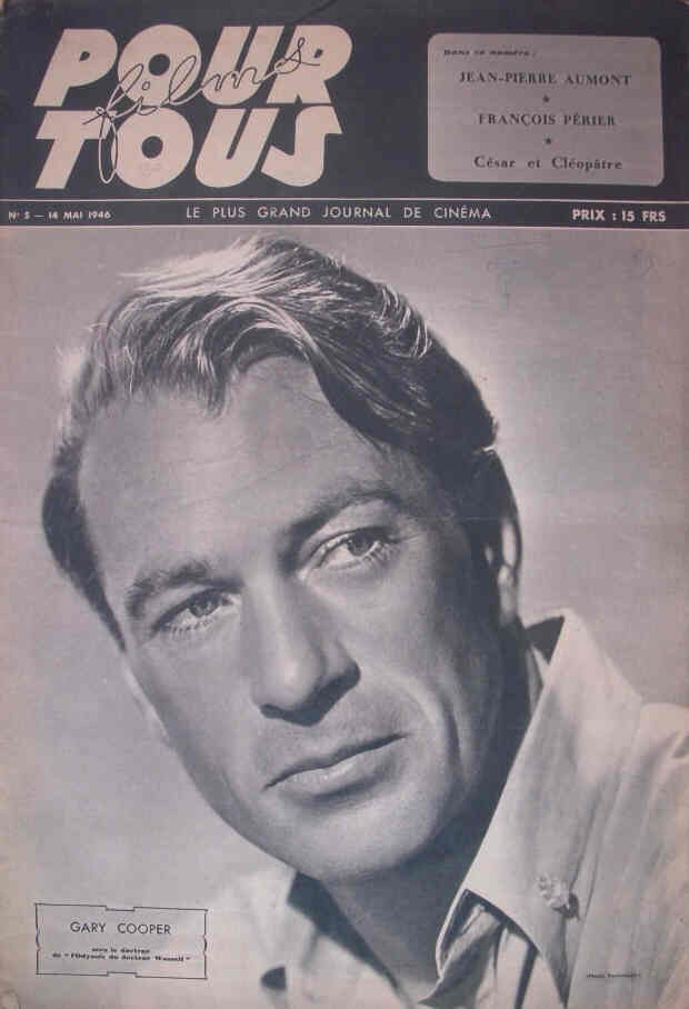 FILMS POUR TOUS magazine side cover Issue 5 14 May 1946
