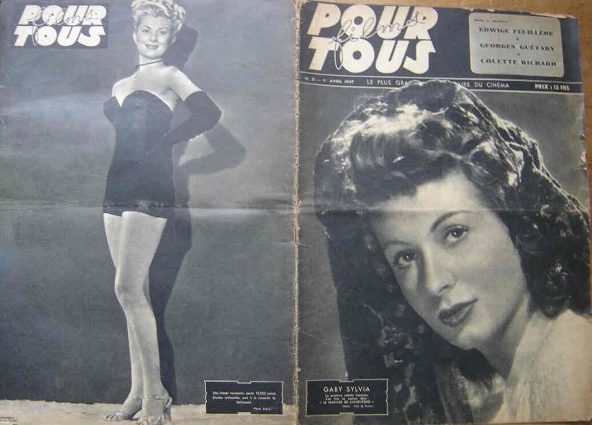 FILMS POUR TOUS magazine side cover Issue 51 1 April 1947