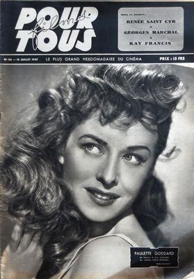 FILMS POUR TOUS magazine side cover Issue 66 15 July 1947