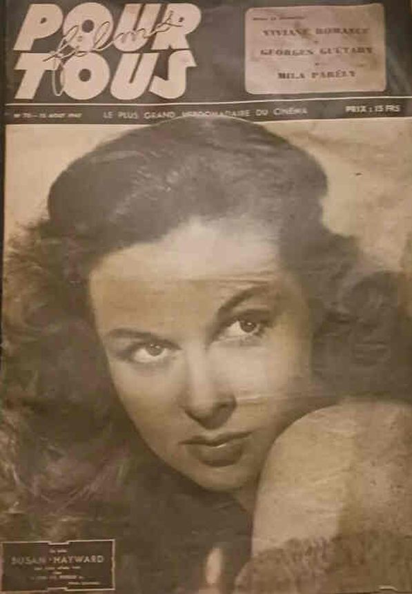 FILMS POUR TOUS magazine side cover Issue 70 12 August 1947