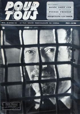 FILMS POUR TOUS magazine side cover Issue 81 28 October 1947