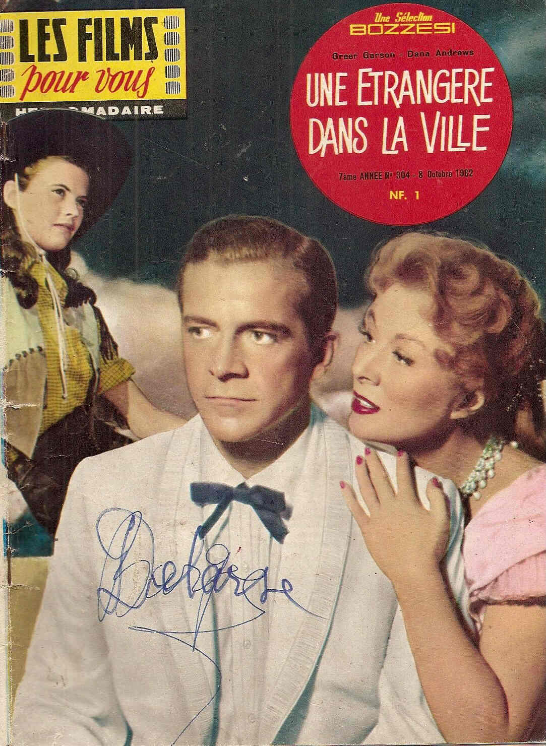 FILMS POUR VOUS | LES magazine side cover Issue 304 8 October 1962
