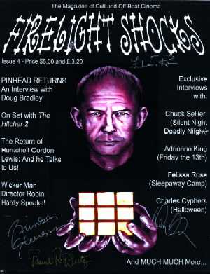 FIRELIGHT SHOCKS magazine side cover Issue 4 Summer 2003