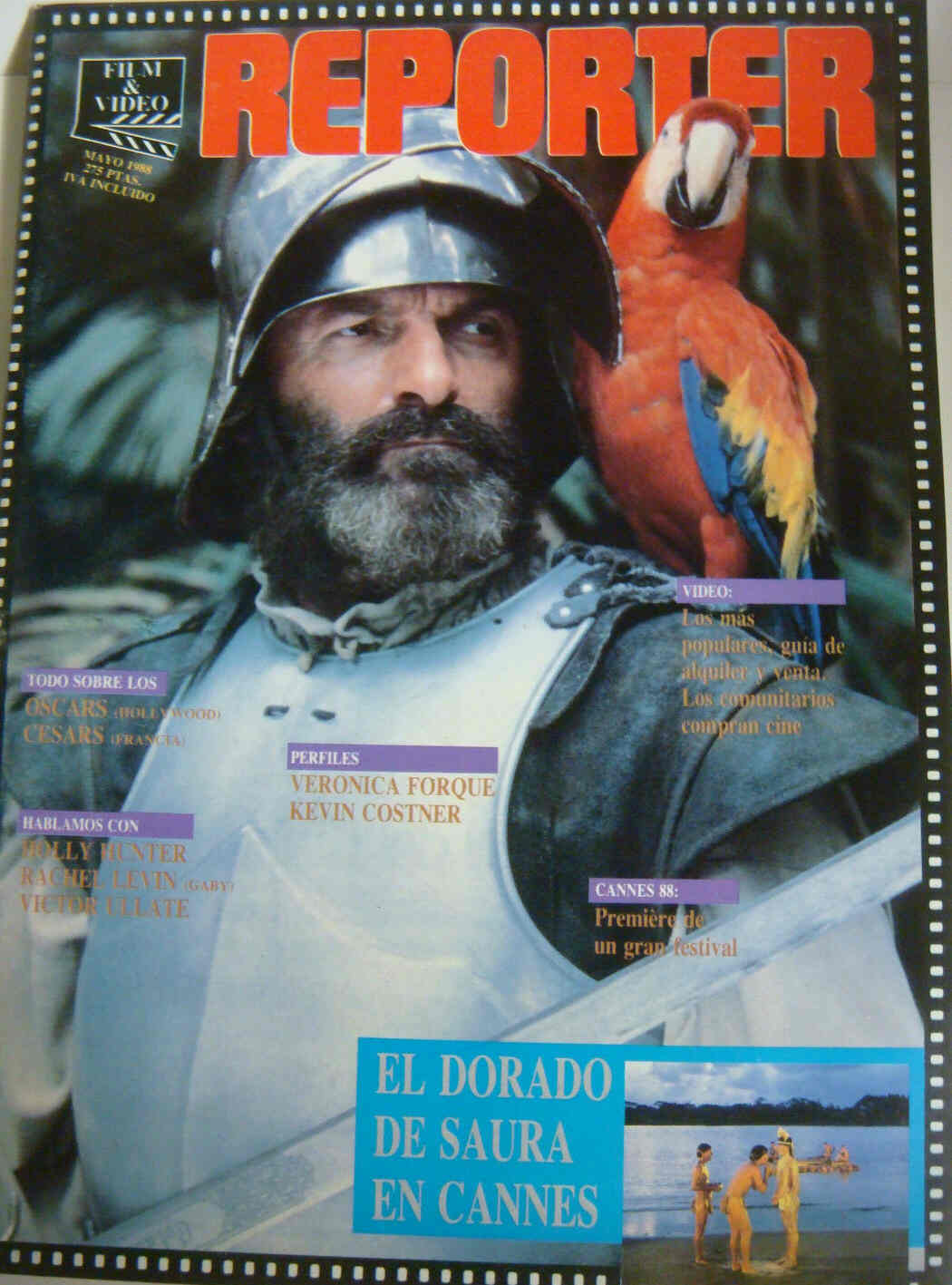 FILM REPORTER magazine side cover May 1988